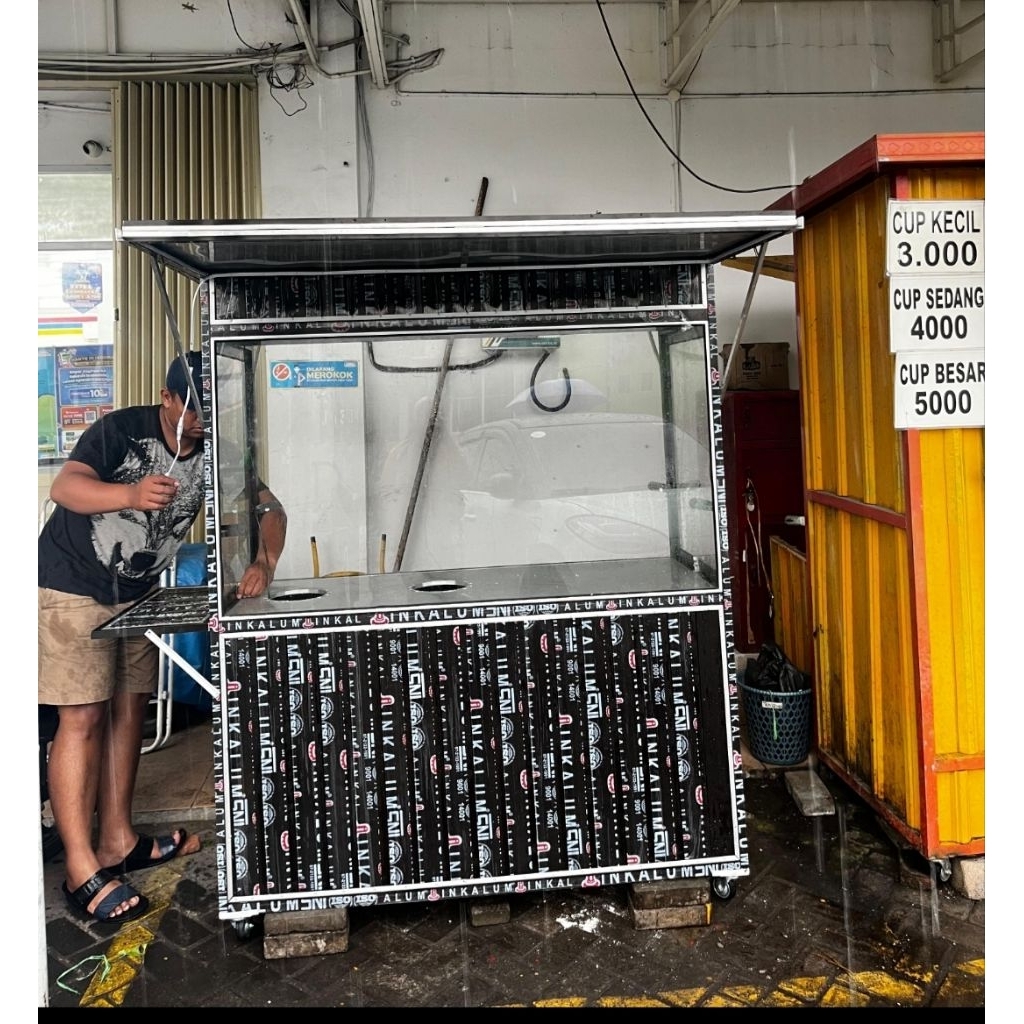 Rombong Aluminium Keliling | Gerobak Soto Ayam Lamongan | Rombong Bakso | Both Aluminium | Gerobak K