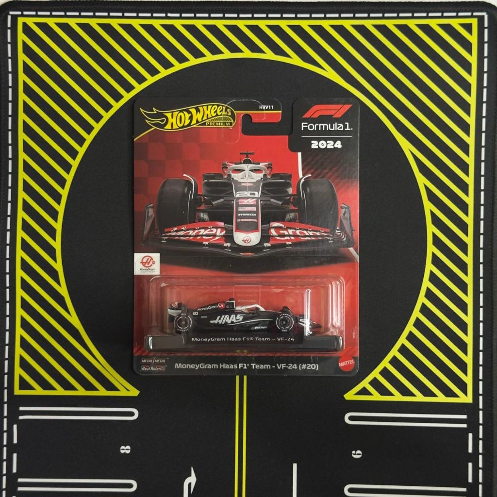 HOT WHEELS MONEYGRAM HAAS F1 TEAM VF-24 (#20) PREMIUM F1 BLACK