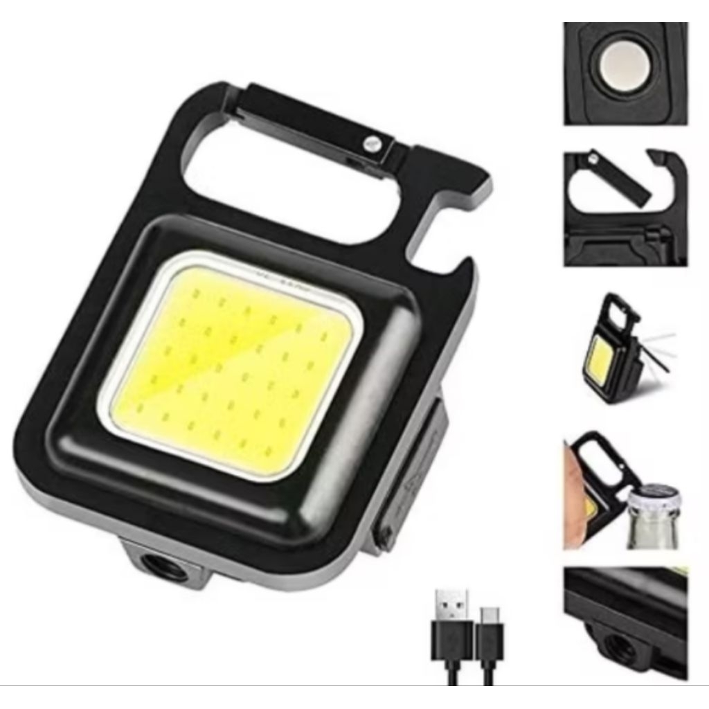 LAMPU MINI COB KEYCHAIN TERANG BENAR
