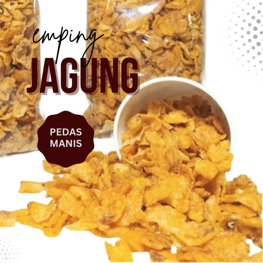 Emping Jagung Geprek Pedas Manis 1kg