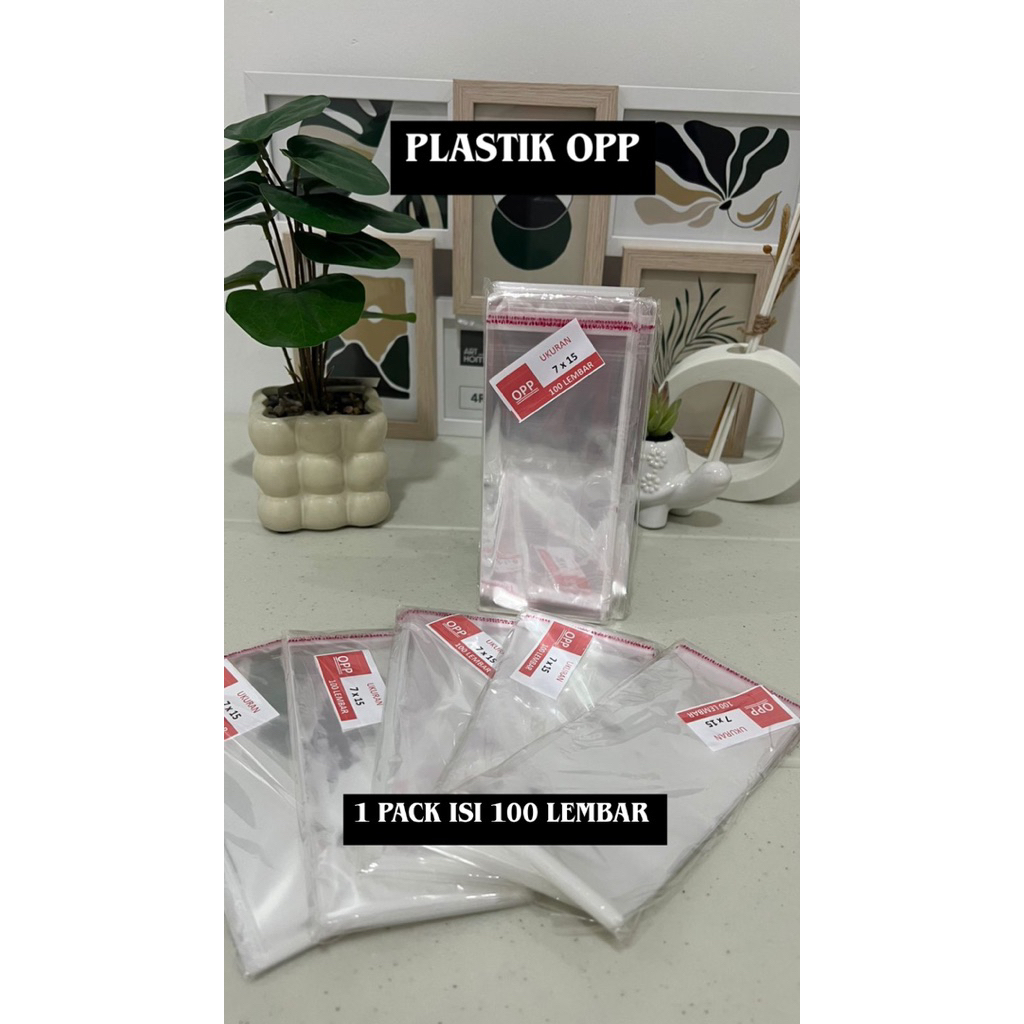 Plastik OPP 7x15 lem tebal dan tahan sobek