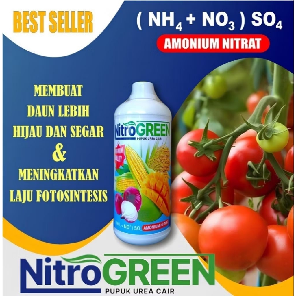 Pupuk Nitro Green 1 Liter ( Pupuk Urea / Nitrogen Cair )