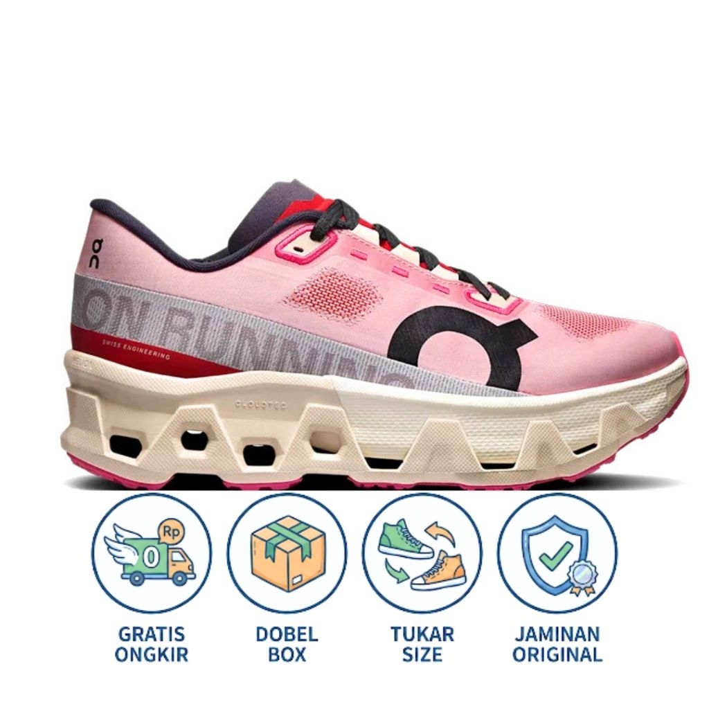 Sepatu ON Running Cloud Monster Hyper Read Cream Women's