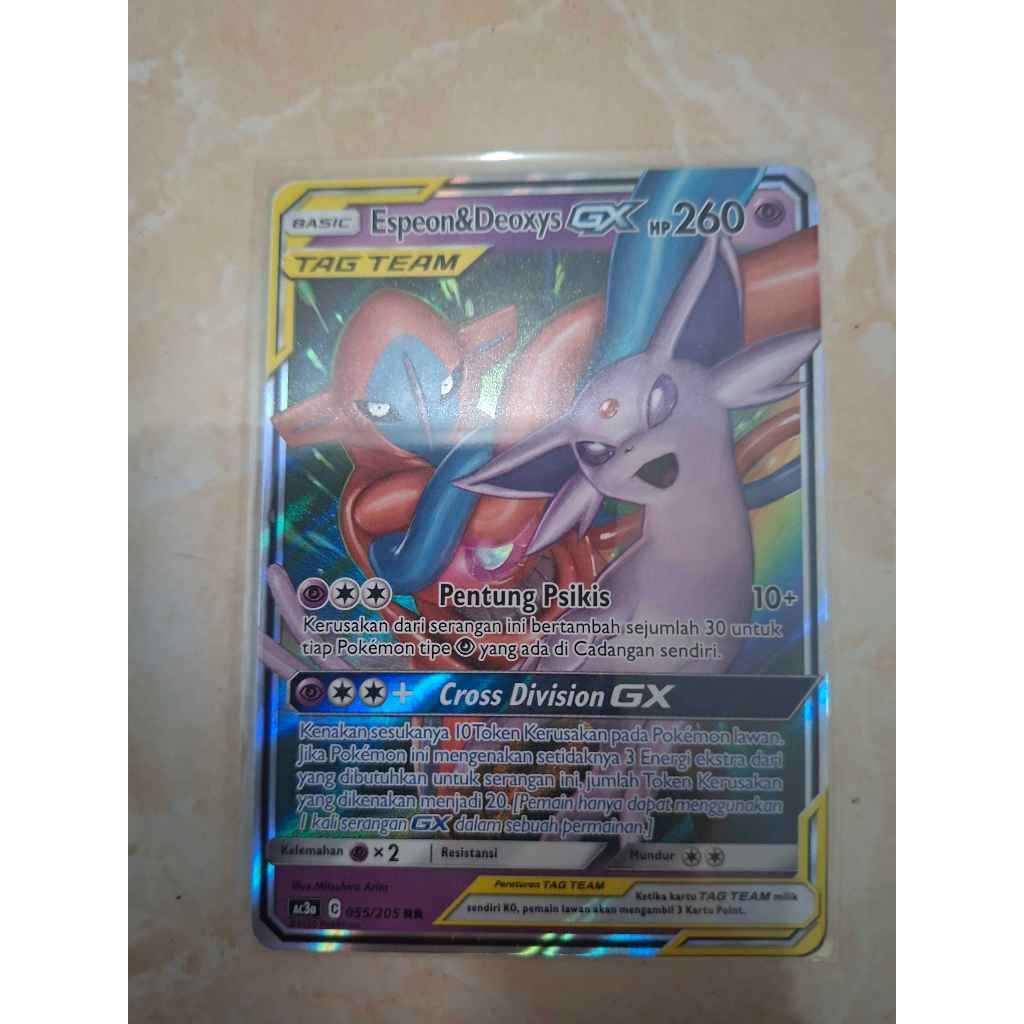 Espeon Deoxys GX RR 055/205 Pokemon TCG Indonesia
