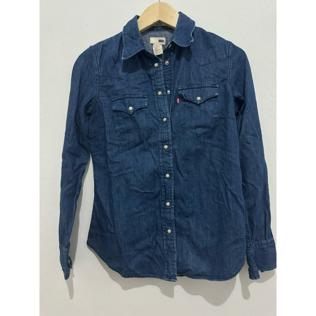kemeja jeans levis original