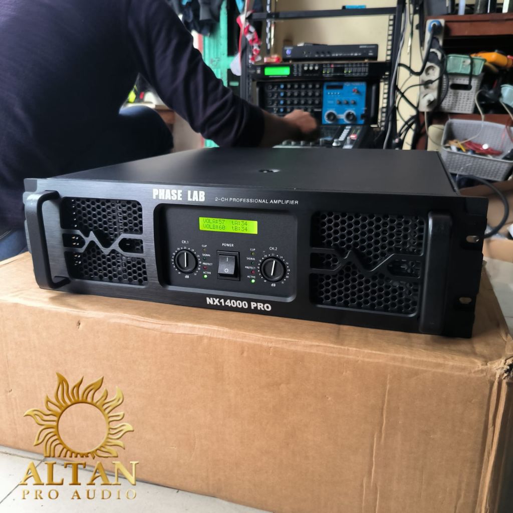 Power PhaseLab NX14000 Pro Original Power 2 channel PhaseLab NX-14000 Pro Original Power Audio 2 cha