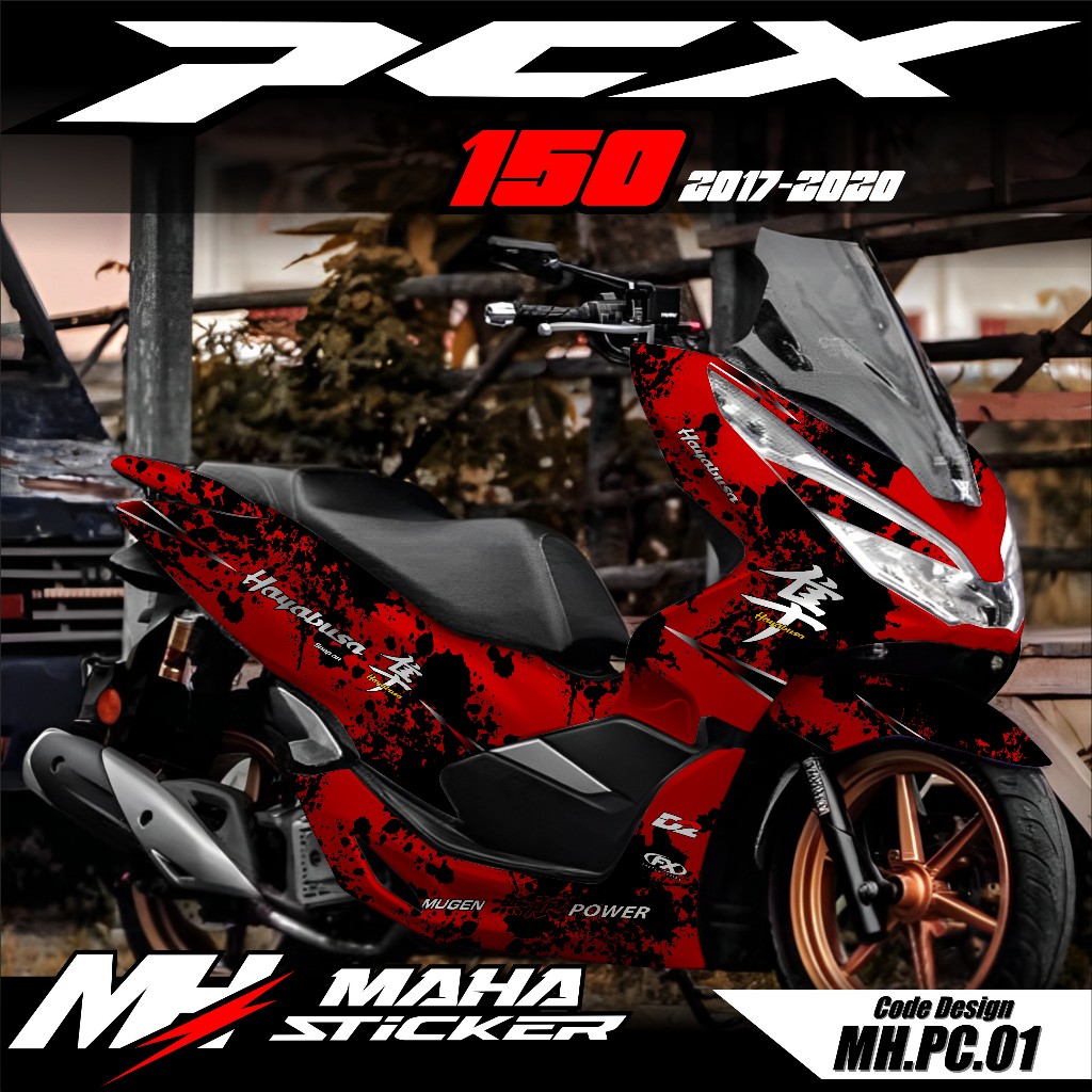 Maha Decal - Decal Sticker PCX 150 2017 2018 2019 2020 Fullbody Sticker Hayabusa