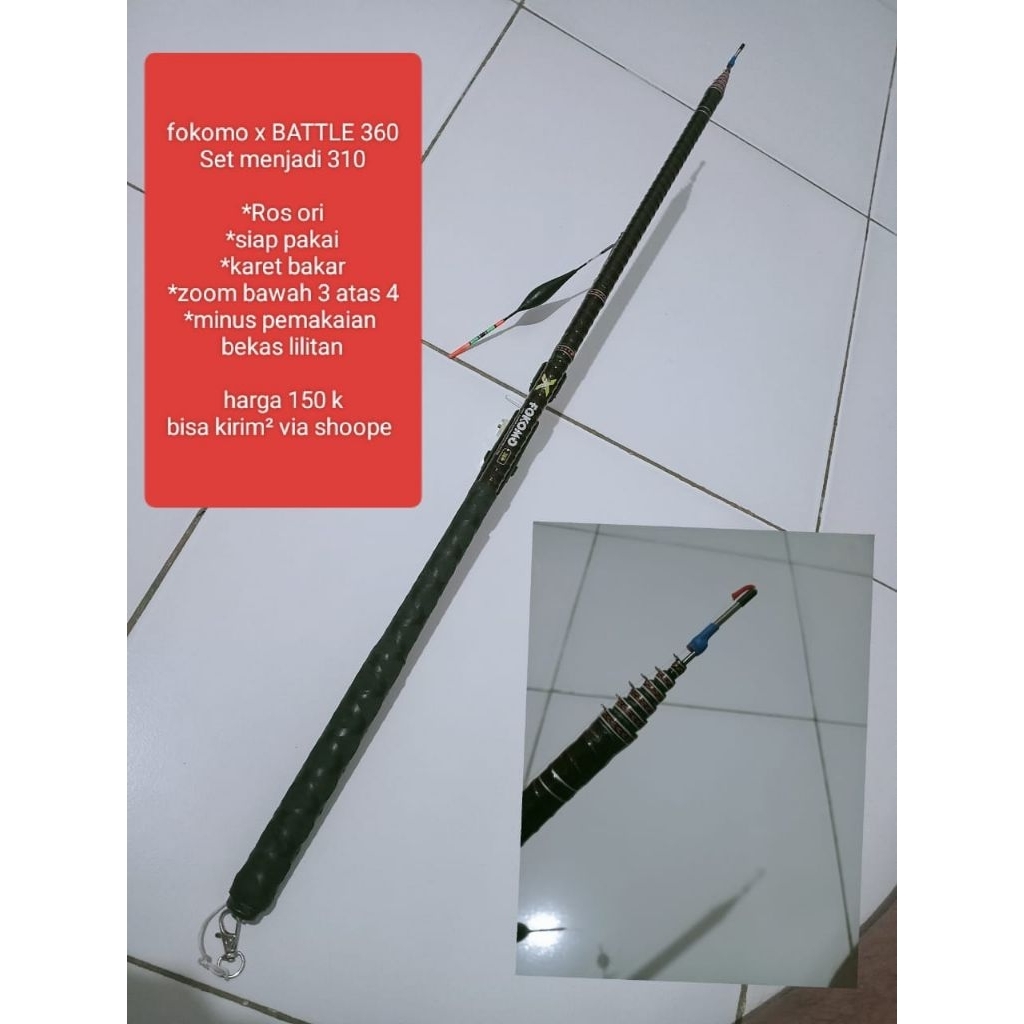 TEGEK FOKOMO X BATTLE 360 SET MENJADI 310