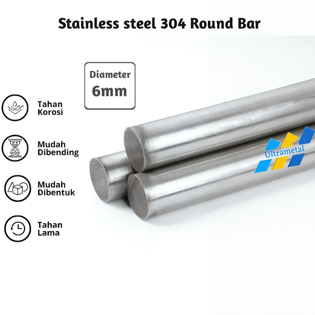 AS STAINLESS STEEL 304 DIA ( 6MM X 1METER ) AS SUS 304