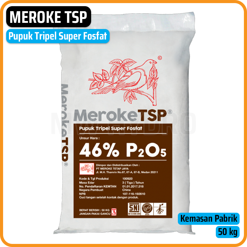 Meroke TSP, 50 Kg | Pupuk Tripel Super Fosfat
