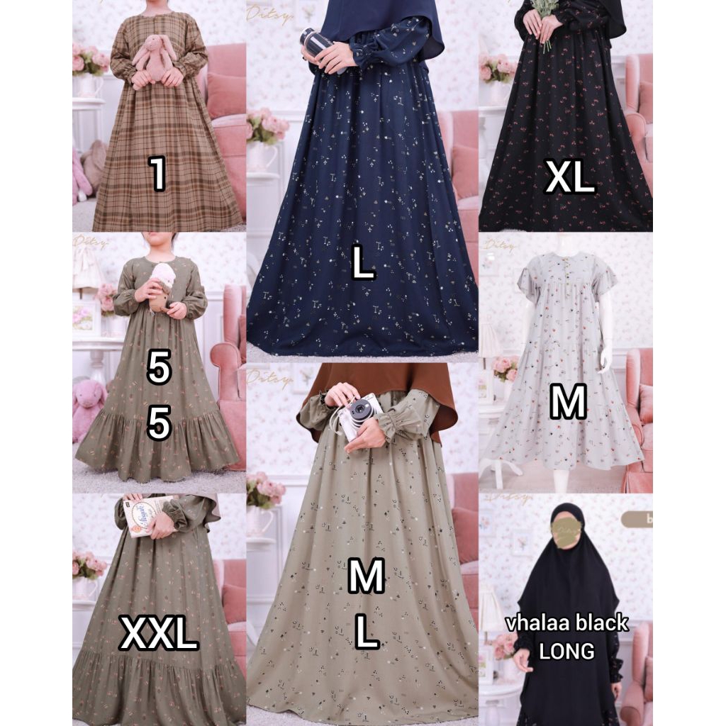 ditsy desember night gown ditsy daster ditsy