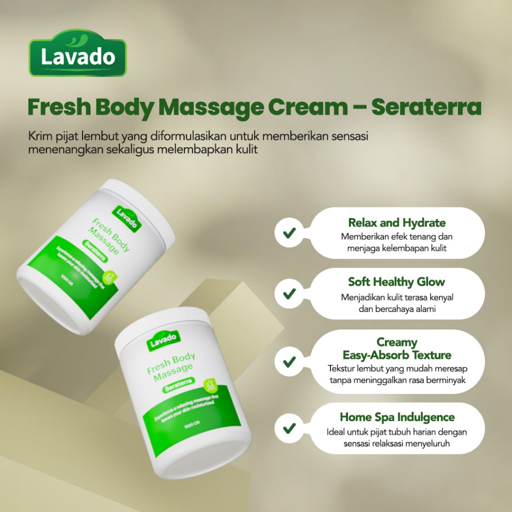 LAVADO Fresh Body Massage Cream