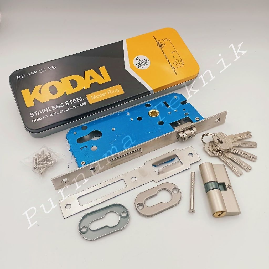 Body Pelor Kodai RB 458 SS ZB Stainless Body Kunci Pintu Pelor KODAI Stainless