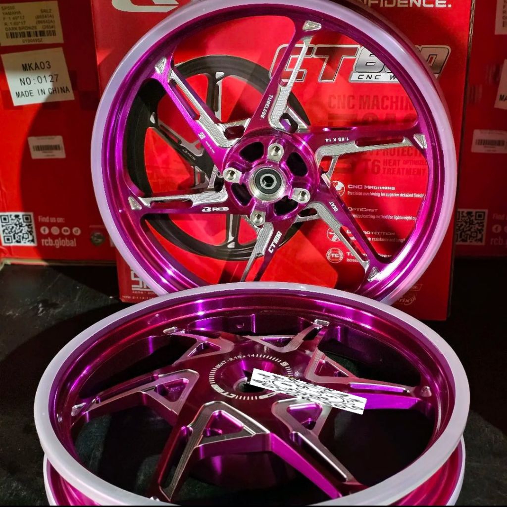 Velg Rcb Ct600 Honda Beat - Vario 110 - Scoopy 185 215 R14 Violet