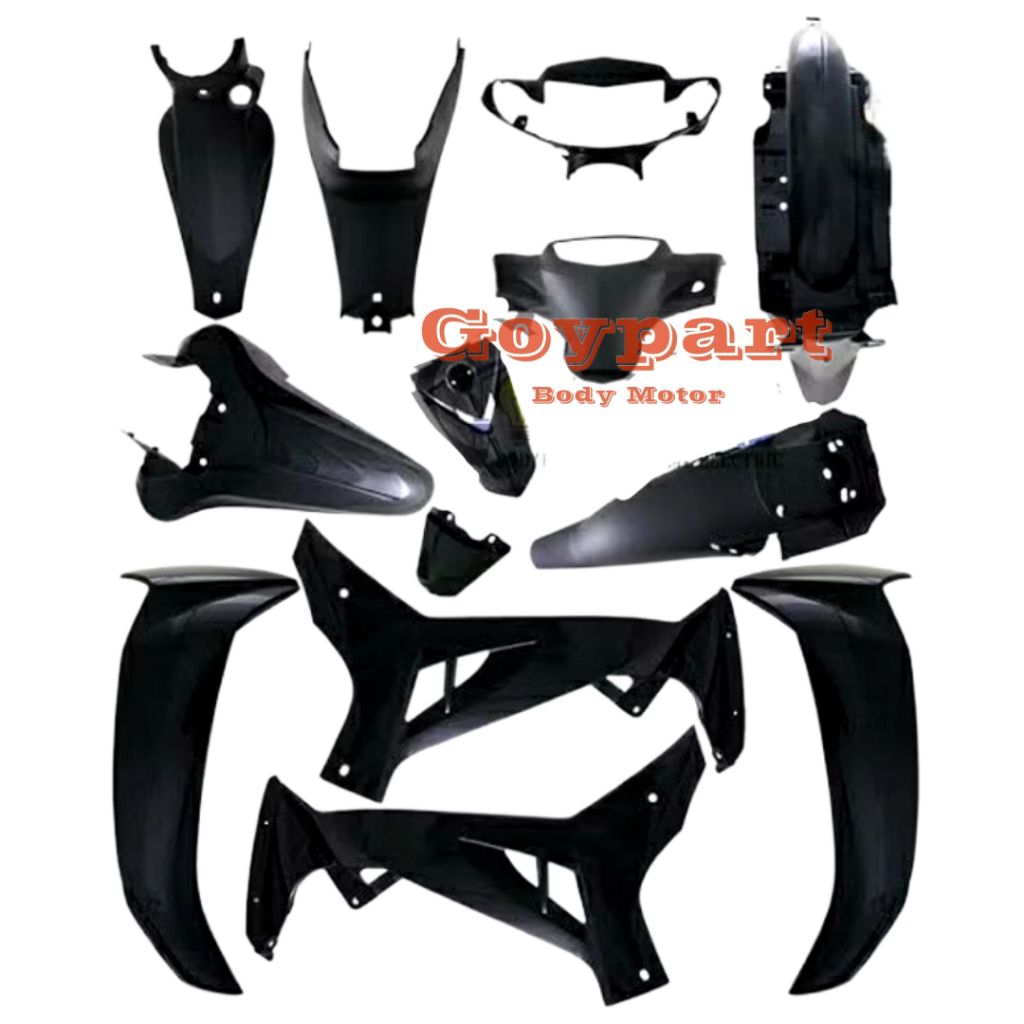 FULL BODY HALUS KASAR YAMAHA VEGA R NEW 2006 2007 2008 HITAM / FULL SET BODY VEGA R NEW/ KOMPLIT