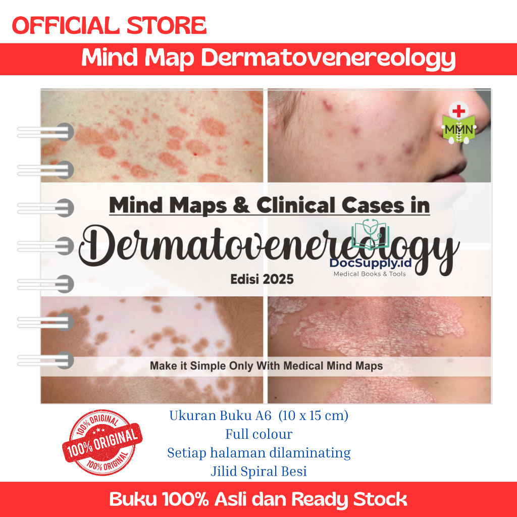 Original Edisi 2025 | Medical Mind Map Edisi Kulit / Buku Mind Map Kulit