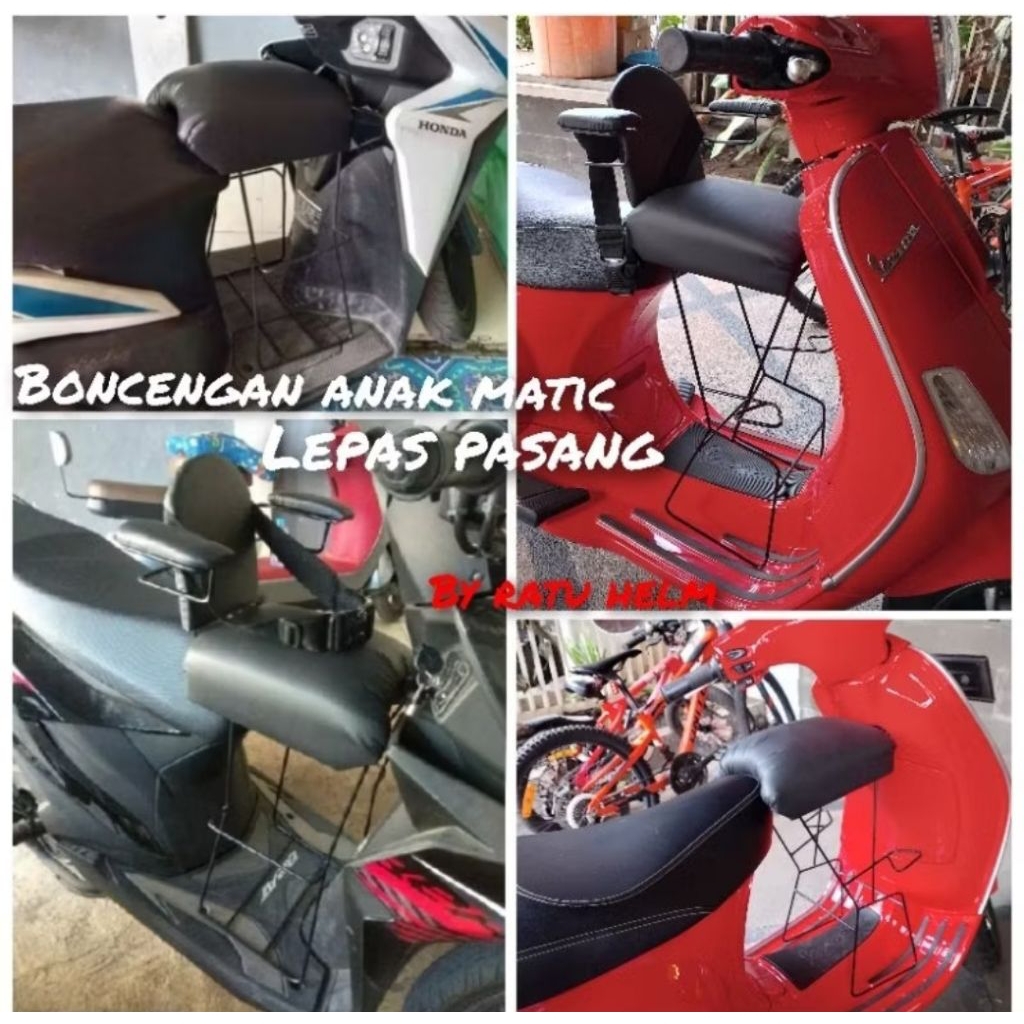 jok boncengan anak motor all matic, filano dan vespa matic