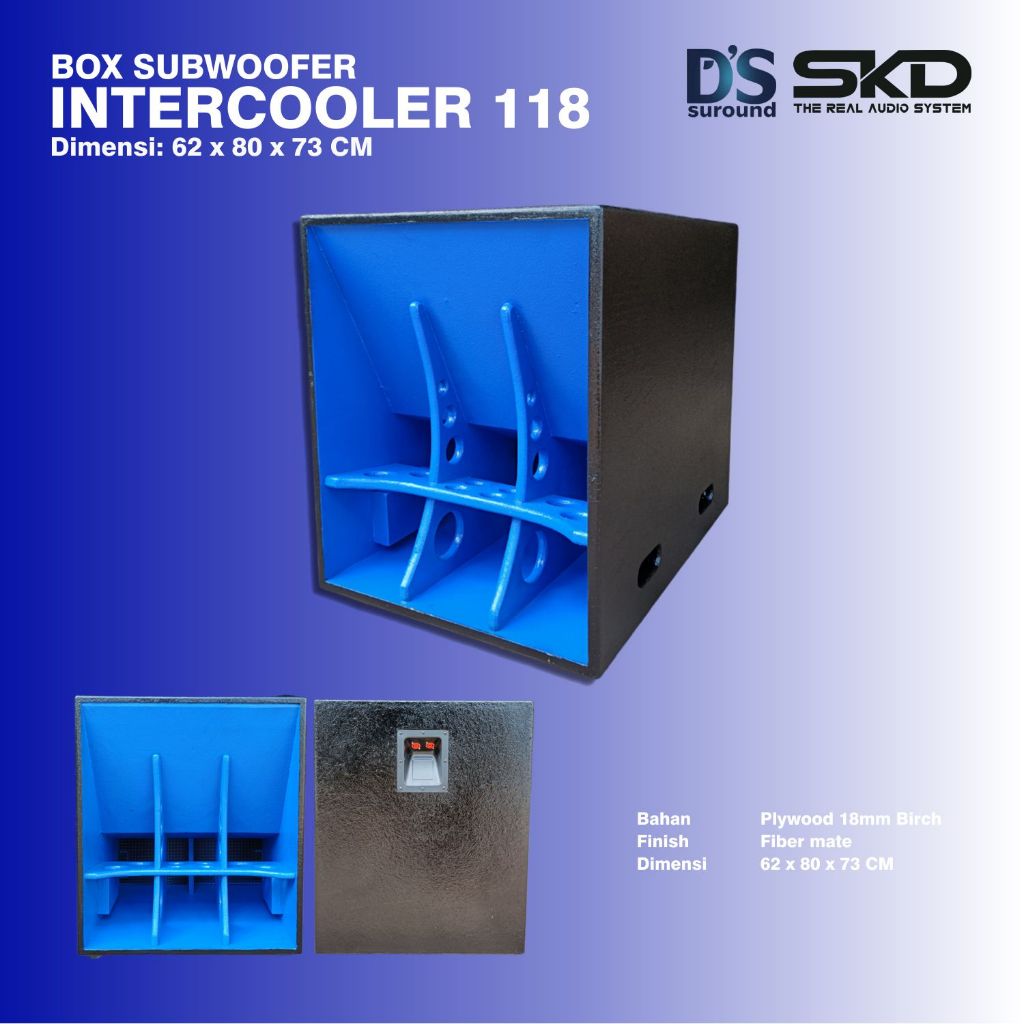 BOX SUBWOOFER INTERCOOLER 18 INCH SINGLE