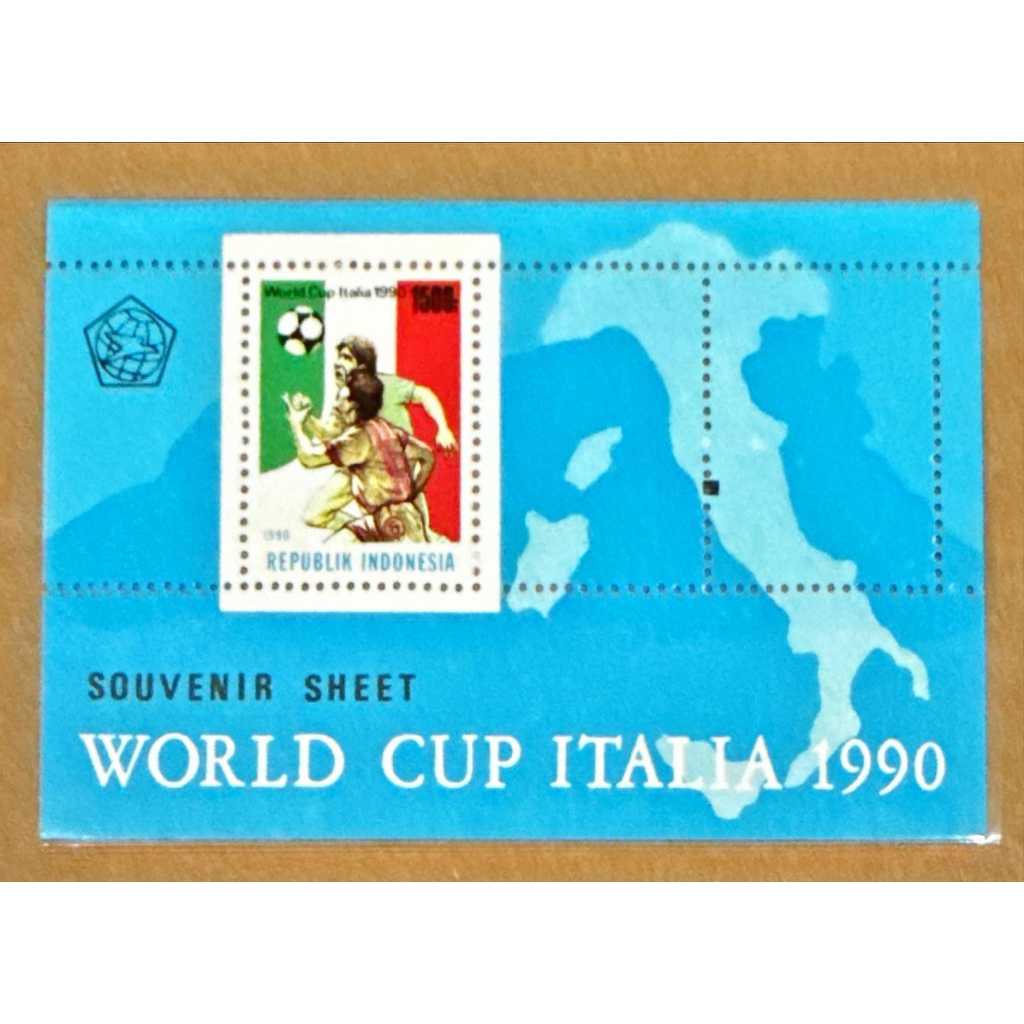 (BB) PRANGKO INDONESIA 1990 SS WORLD CUP ITALIA MNH.