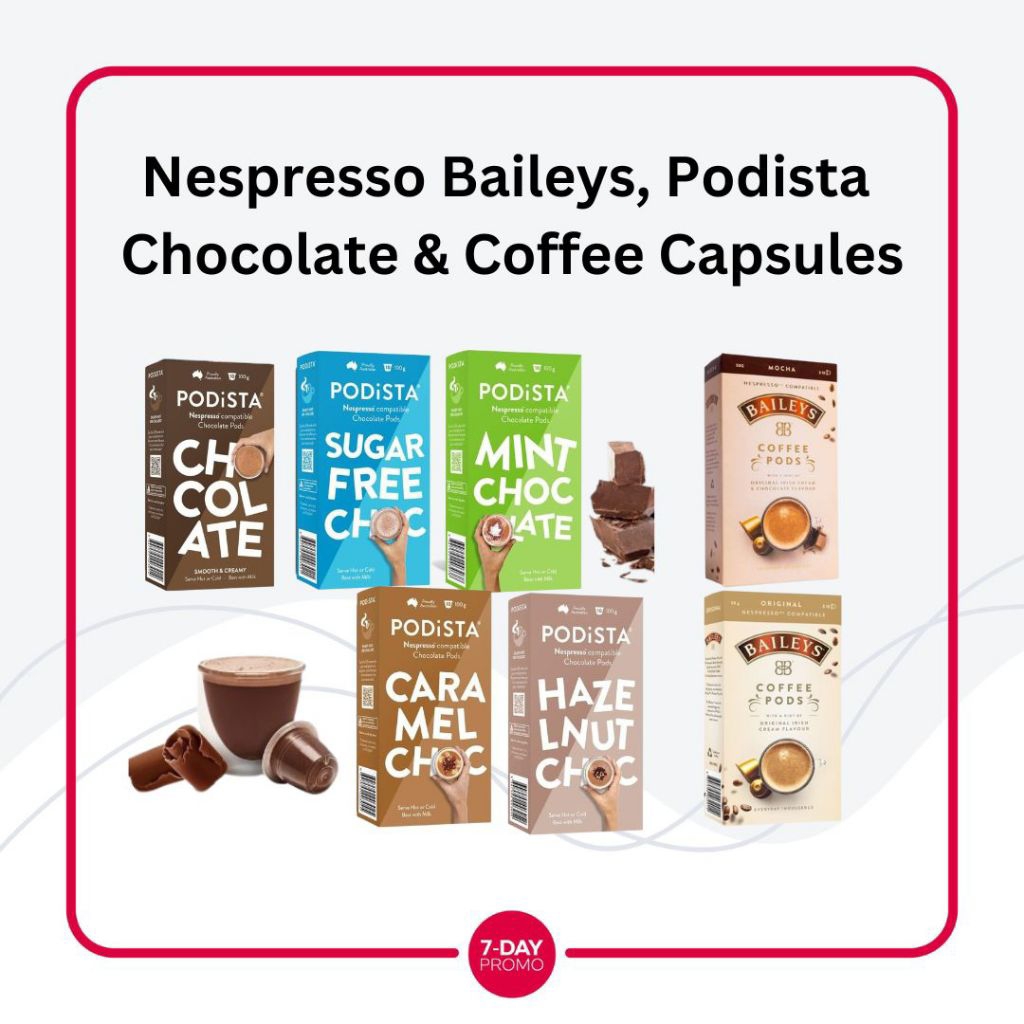 Nespresso Chocolate & Coffee Capsule Podista Baileys Original