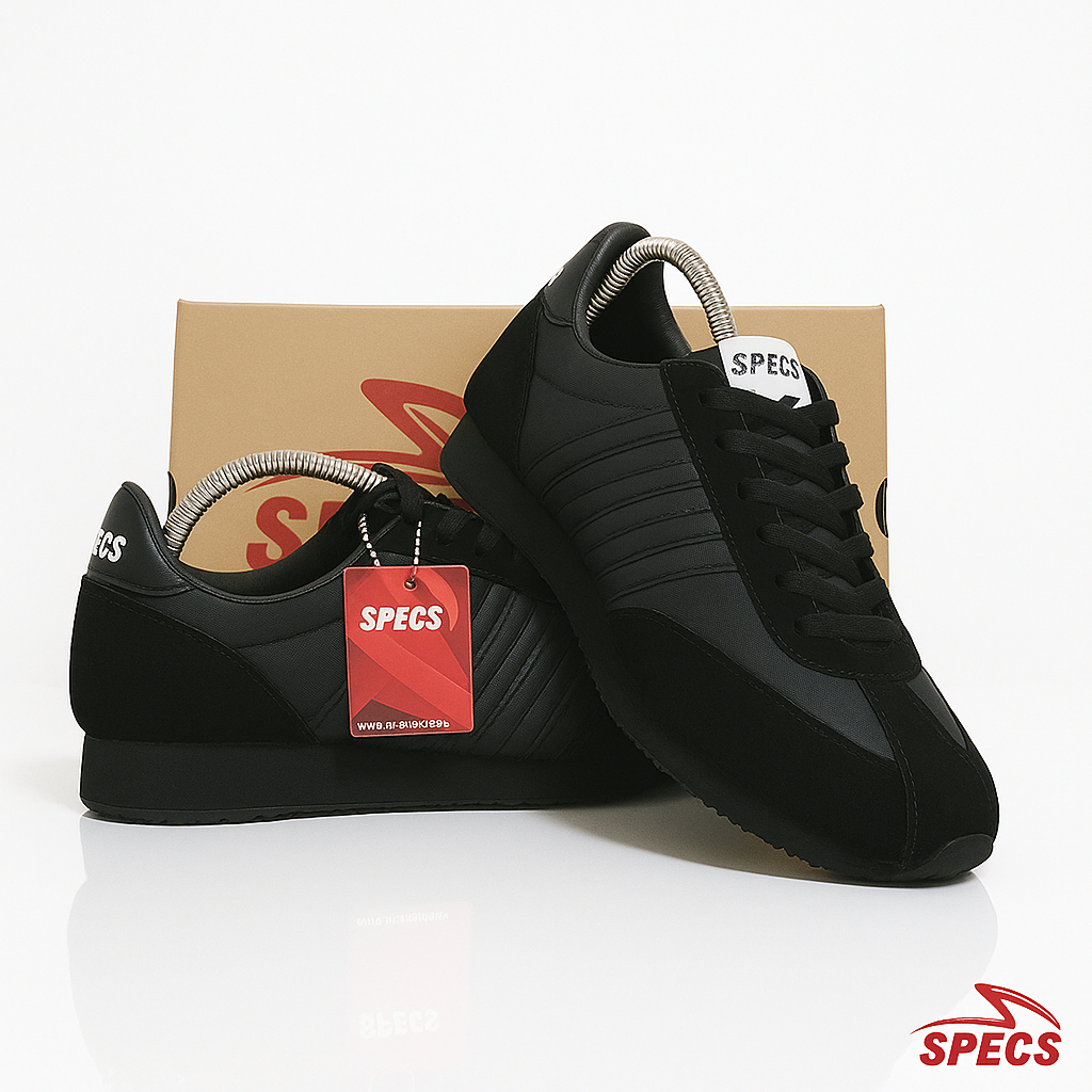 Promo COD Sepatu Sneakers /Sepatu Sekolah Pria Dan Wanita Sepatu Specs Hitam Polos Sepatu Pria Dan W