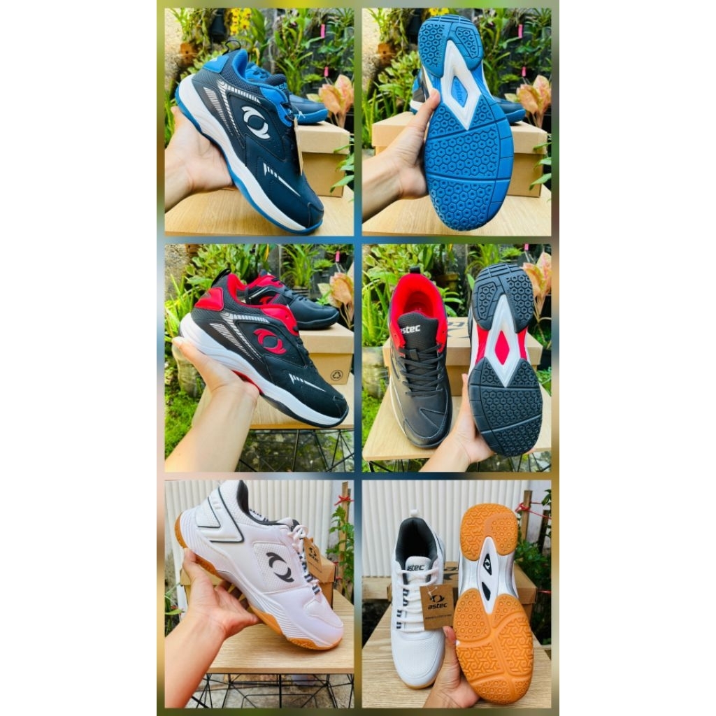 Sepatu Astec Lambert/Kingdom/ Badminton White/black/Navy SIZE 41,42,44 Original Sale SportStation