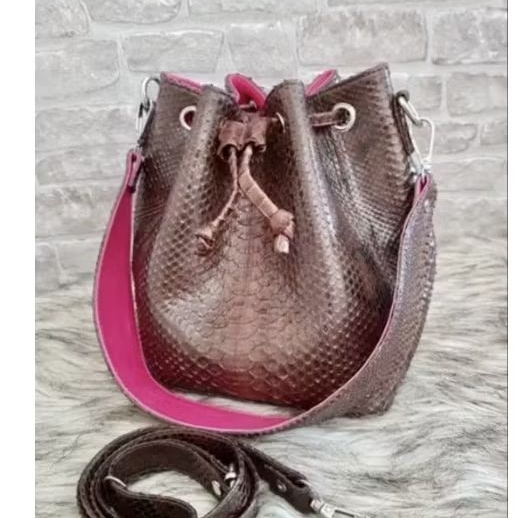 Tas serut request mahogany kulit ular