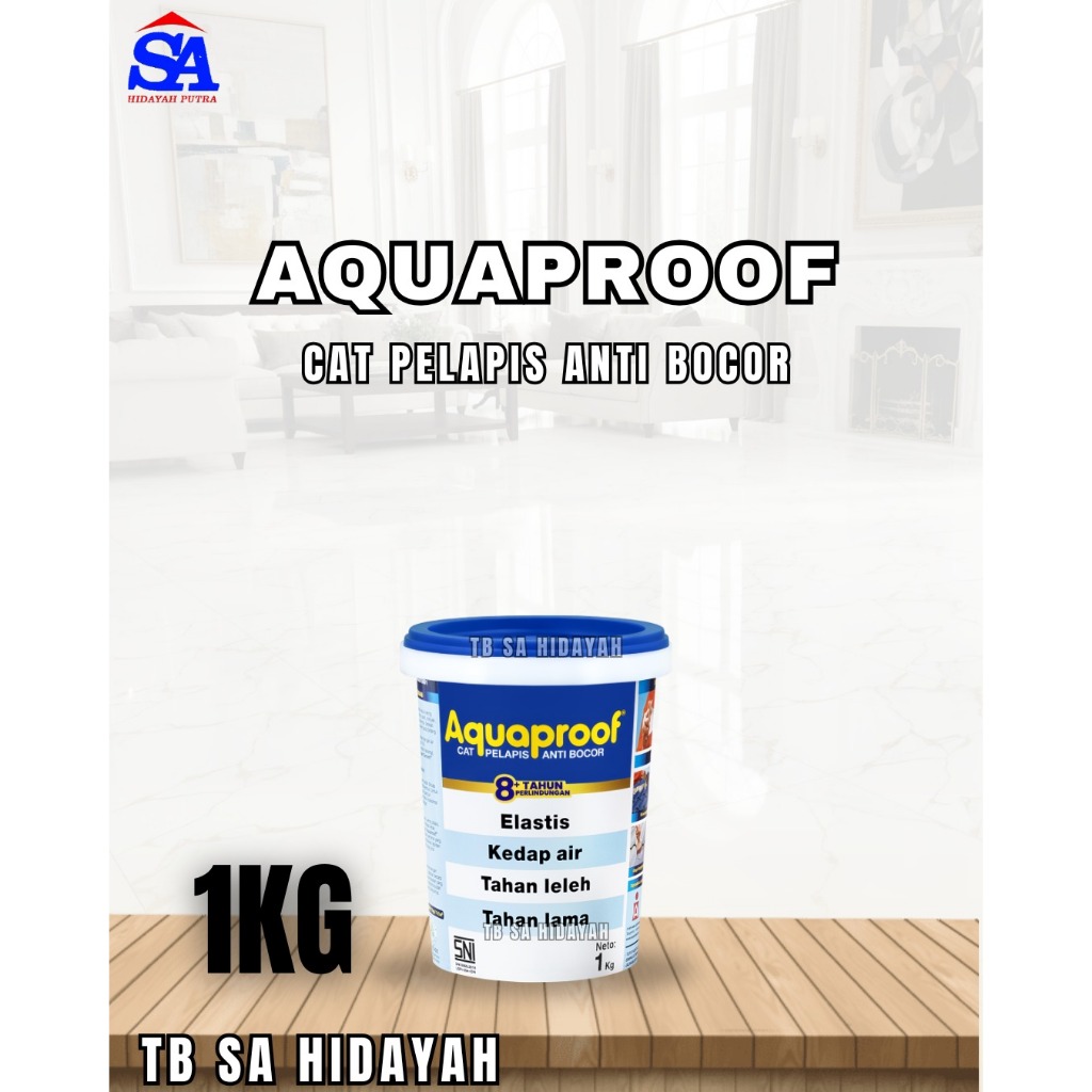 Cat pelapis anti bocor Aquaproof Aqua proof 1kg / Cat Waterproofing Aquaproof 1kg/ Aquaproof 1kg rea