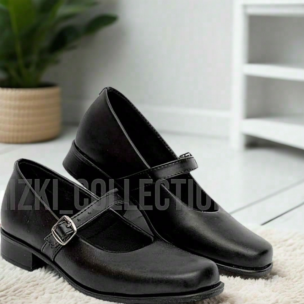 Sepatu Wanita Formal Kerja Wanita Kulit Kilap Paskibra Sekolah Pdh Dinas Guru Polri TNI Polwan
