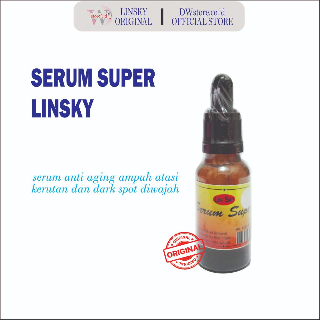 LINSKY - serum anti aging linsky original berhologram 20ml / serum wajah linsky  / serum ampuh atasi