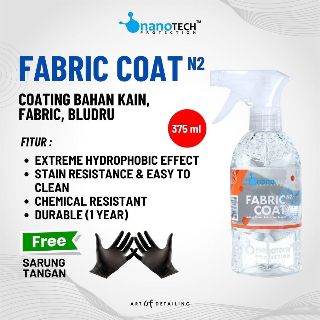 FABRIC COAT - Coating Kain - nanoTECH PROTECTION - Fabric Coating - Nano Ceramic Coating - Coating J