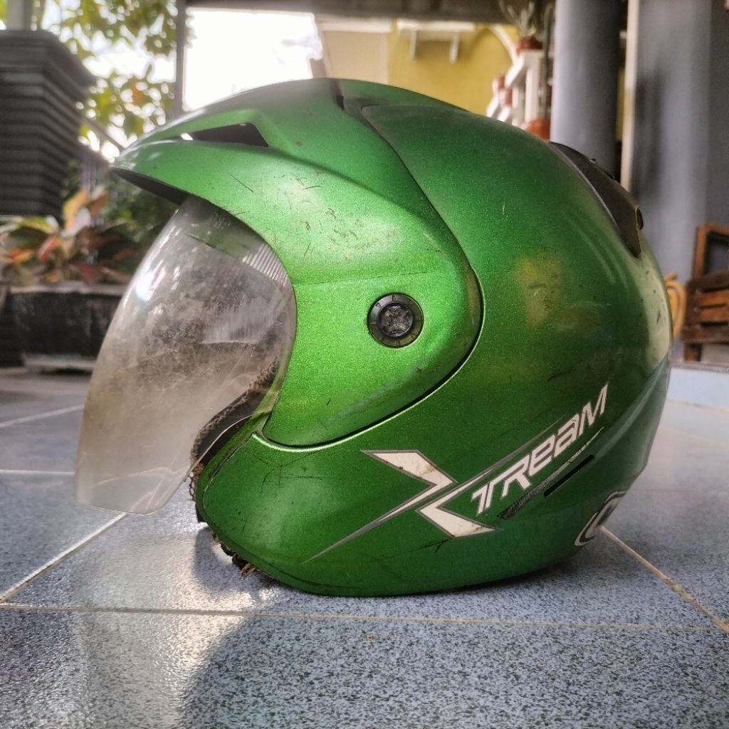 Helm VOG Helmet Hijau Army Half Face