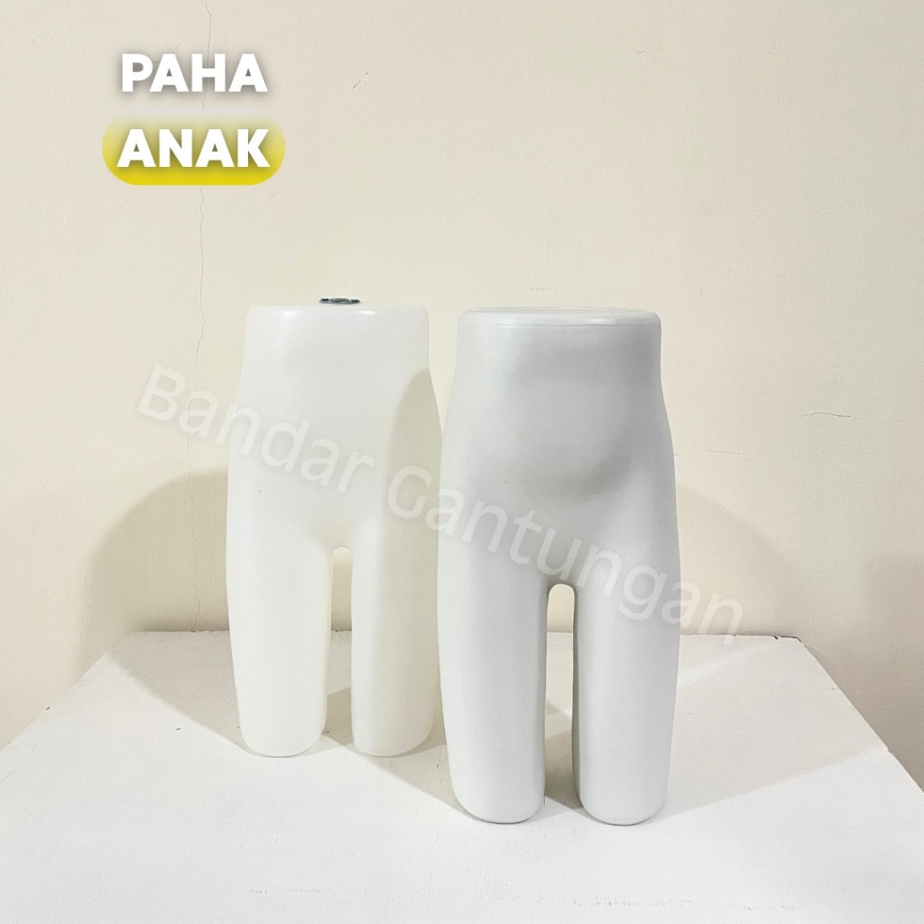 Patung Plastik Kaki Manekin Paha Anak Patung Kaki Celana Anak Pendek Patung Kaki Anak Putih Doff  Pa