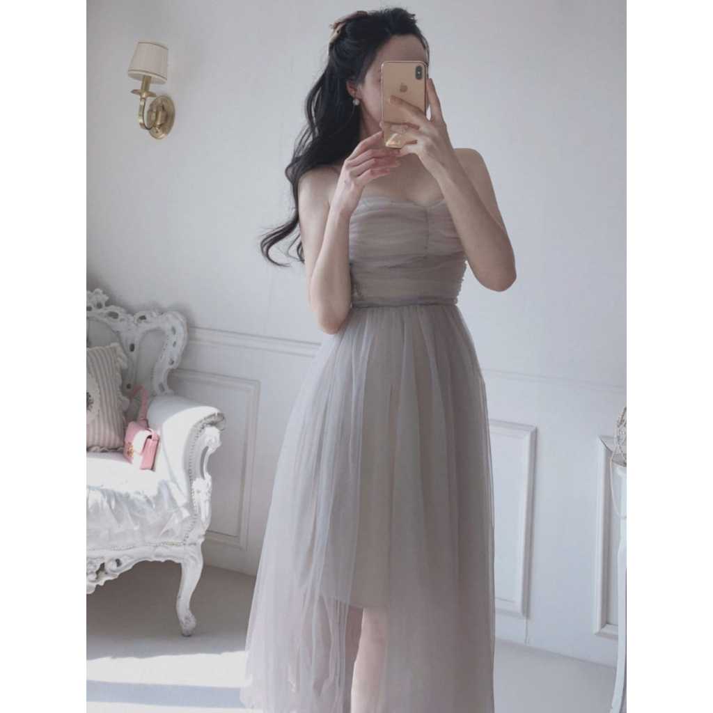 Sewa Dress Kondangan I Wedding Party Kira Dress - Grey