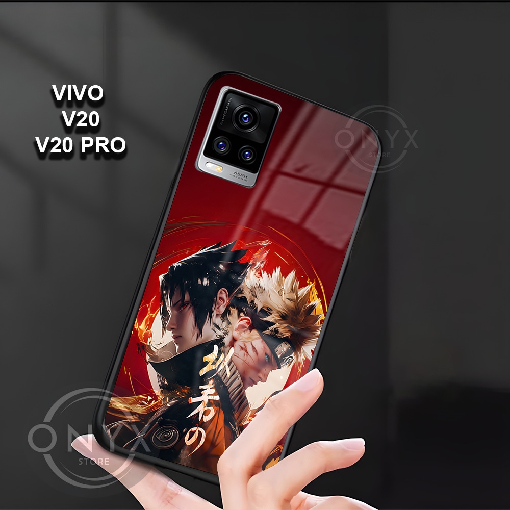 [W28] Softcase VIVO V20/V20 PRO Softcase Kaca Kilau Glossy | Kesing Vivo Motif Naruto | Case Vivo VI
