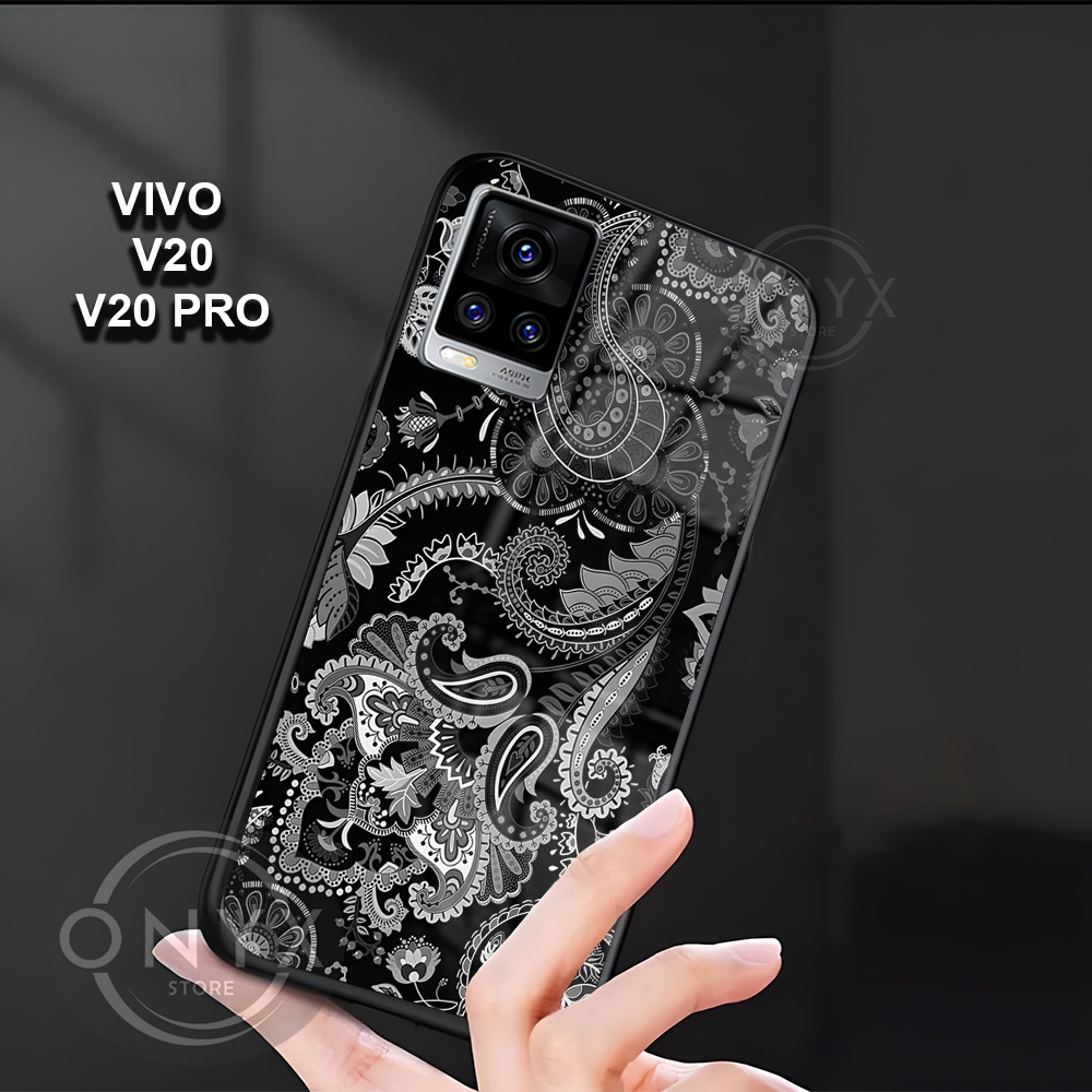 [W31] Softcase VIVO V20/V20 PRO Softcase Kaca Kilau Glossy | Kesing Vivo Motif Batik | Case Vivo VIV