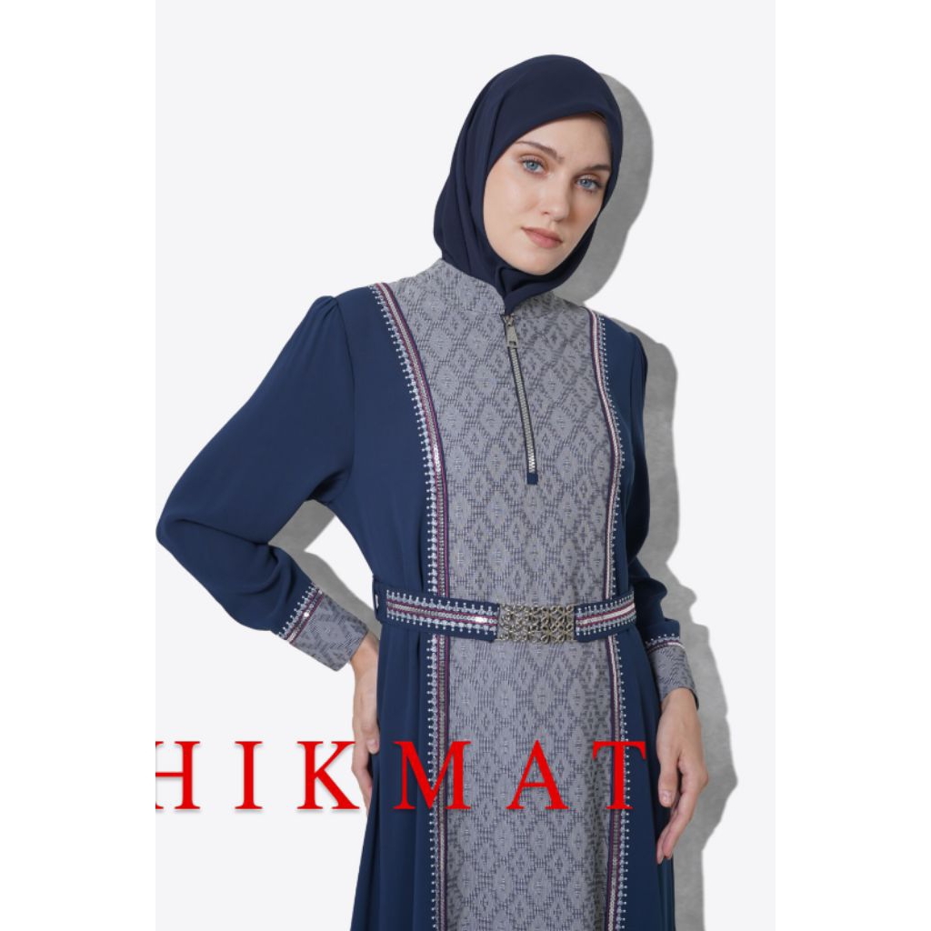 terbaru Abaya Hikmat Fashion A7955 gamis muslim dress terbaik elegan terlaris