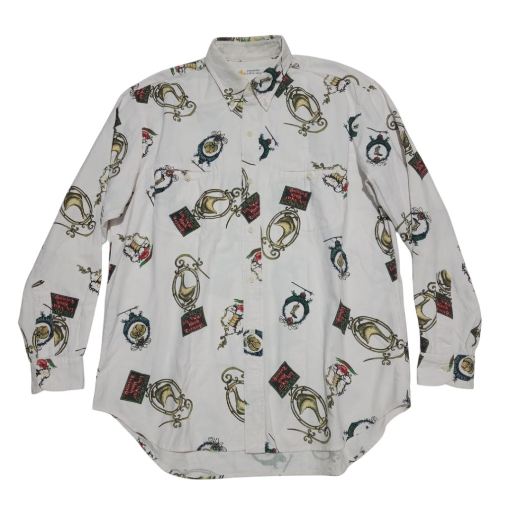 KARL HELMUT X PINK HOUSE Vintage Long Sleeve Shirt Made In JAPAN