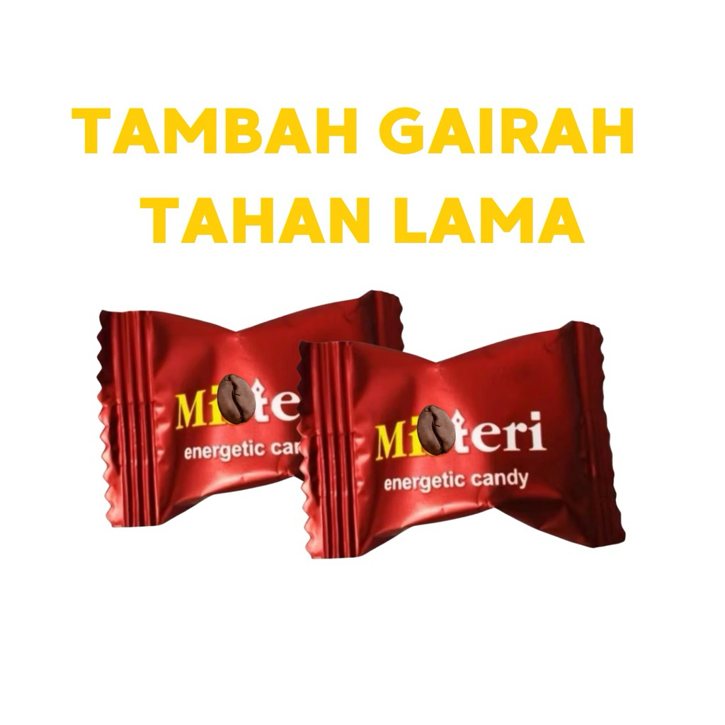 Ecer 1 Pcs Permen Misteri Asli & BPOM - Permen Kopi dengan Ginseng Pria Tahan Lama Original