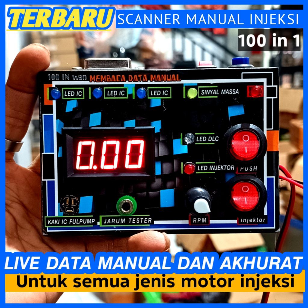 Scanner manual 100 in 1 untuk semua motor injeksi dan mobil