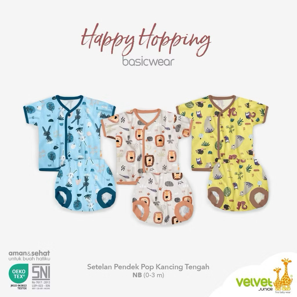 Velvet junior setelan pendek 3setel