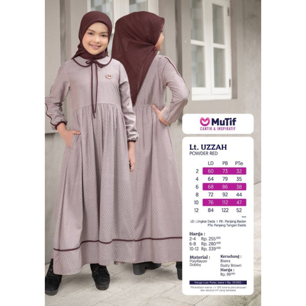 Sarimbit Uzzah -Dhemaar Powder red anak