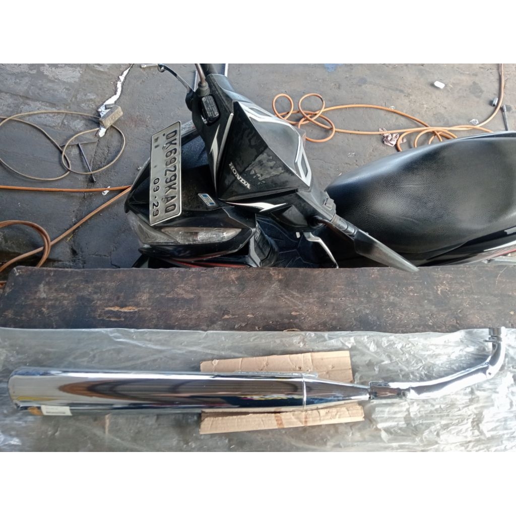 knalpot astrea prima original ahm kondisi nos