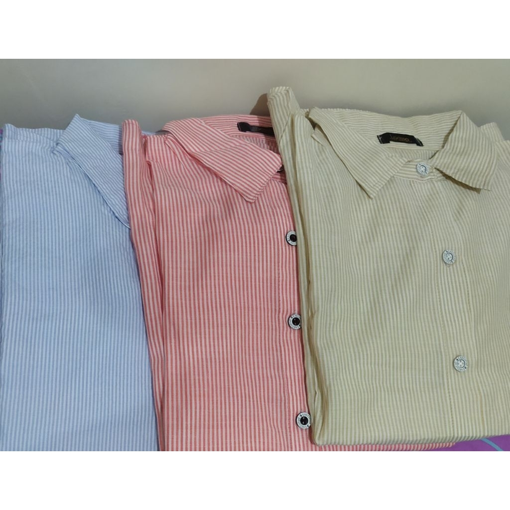 KEMEJA SALUR BIRU / KEMEJA SALUR PINK / KEMEJA SALUR / ATASAN SALUR / ATASAN KEREN /ATASAN KECE / BA