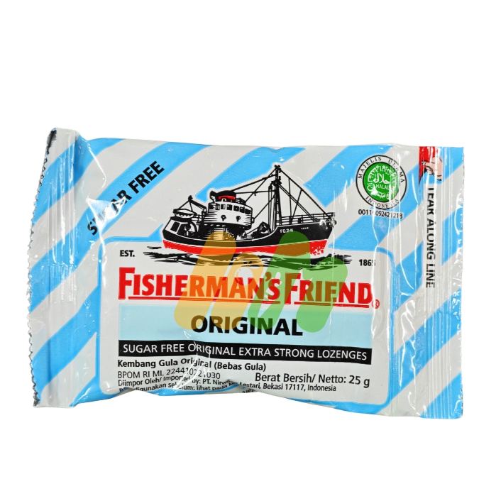 PERMEN FISHERMAN'S / PERMEN FISHERMAN'S FRIEND / PERMEN CAP KAPAL SUGAR FREE / PERMEN MINT / PERMEN 