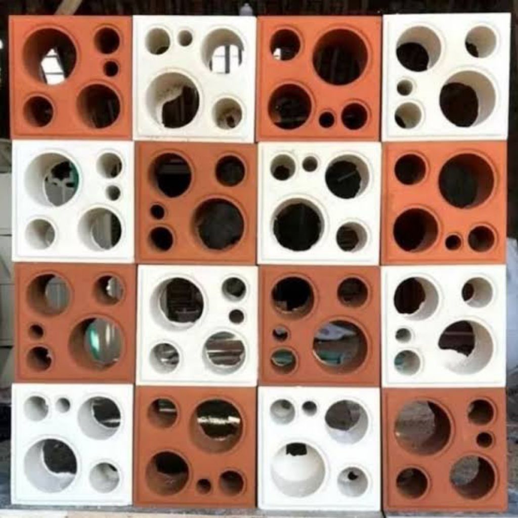 loster beton motik lobang 5bulat dua muka