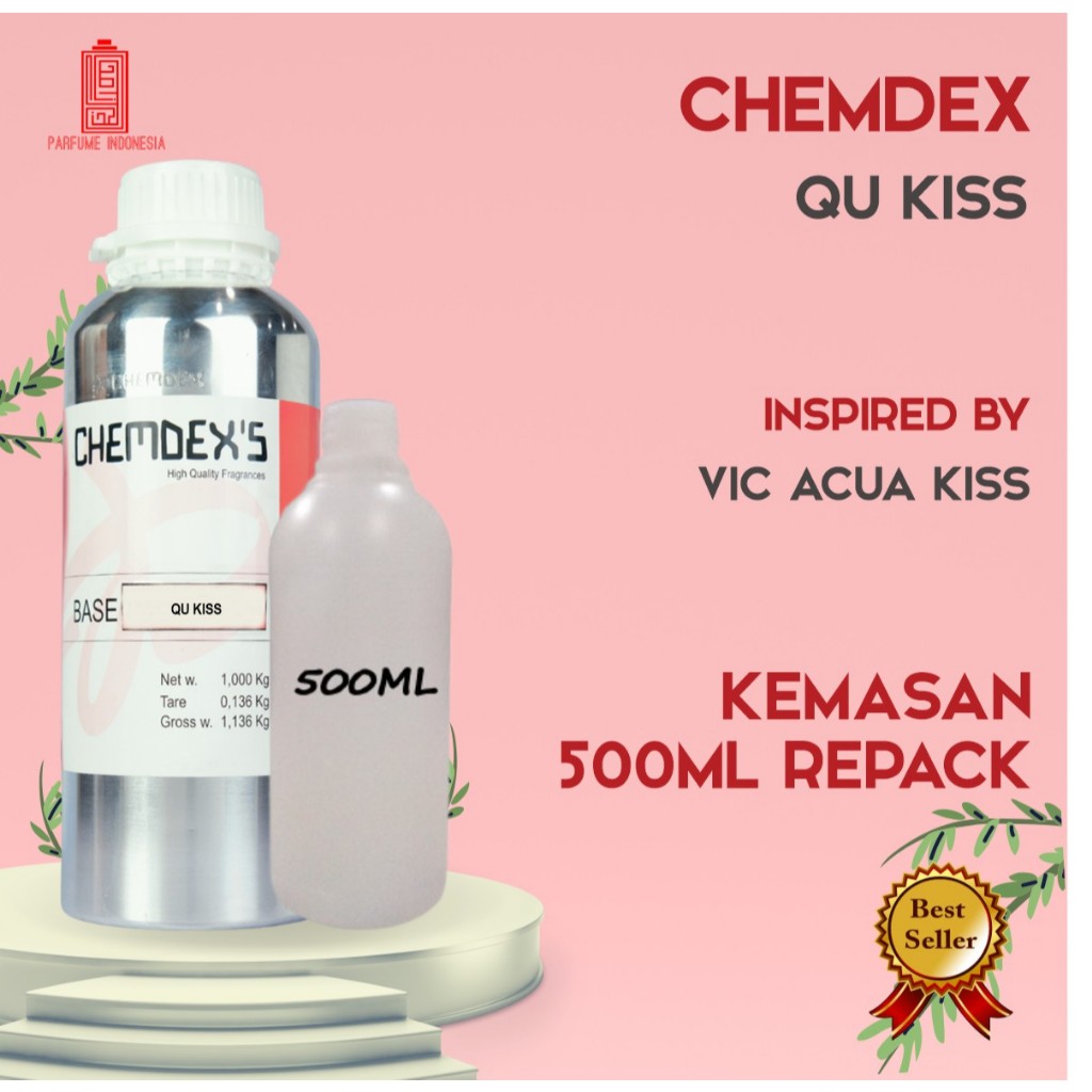 bibit parfum murni QU KISS | CHEMDEX'S  500ML REPACK