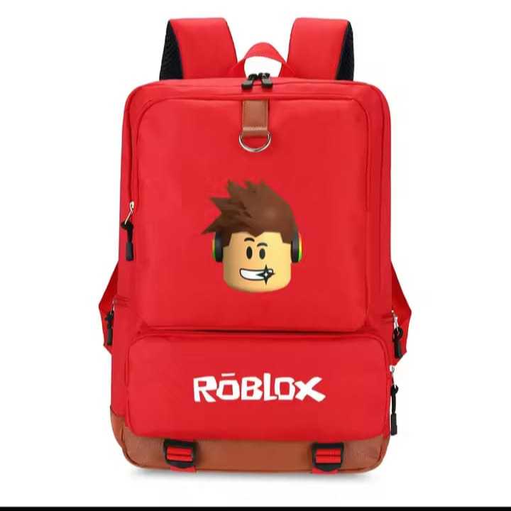 Tas Ransel Anak Roblox Premium | Backpack Sekolah Karakter Roblox | Tas Laptop Multifungsi