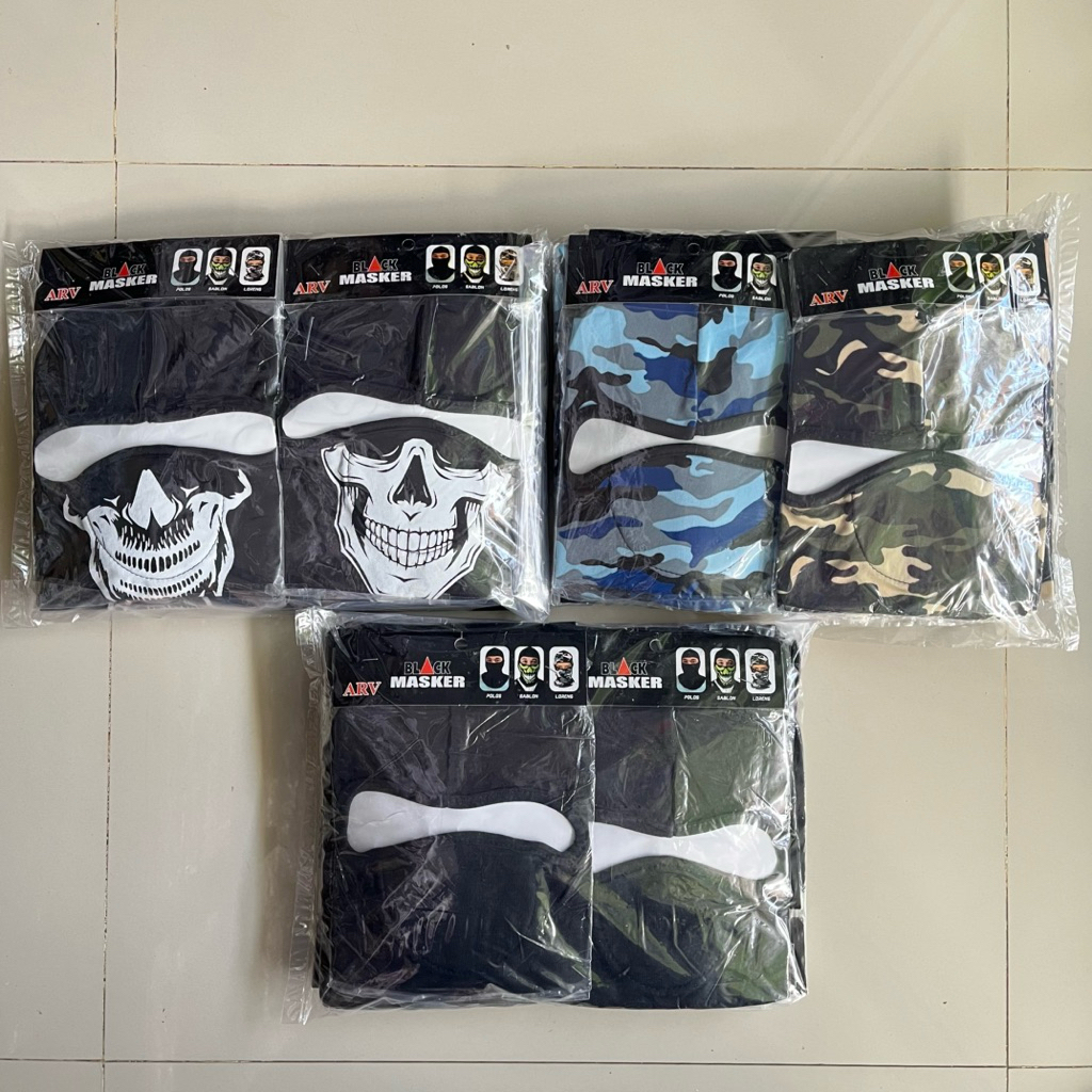 (GROSIR 12PC) Masker ARV / Masker Monyet / Masker maling motor