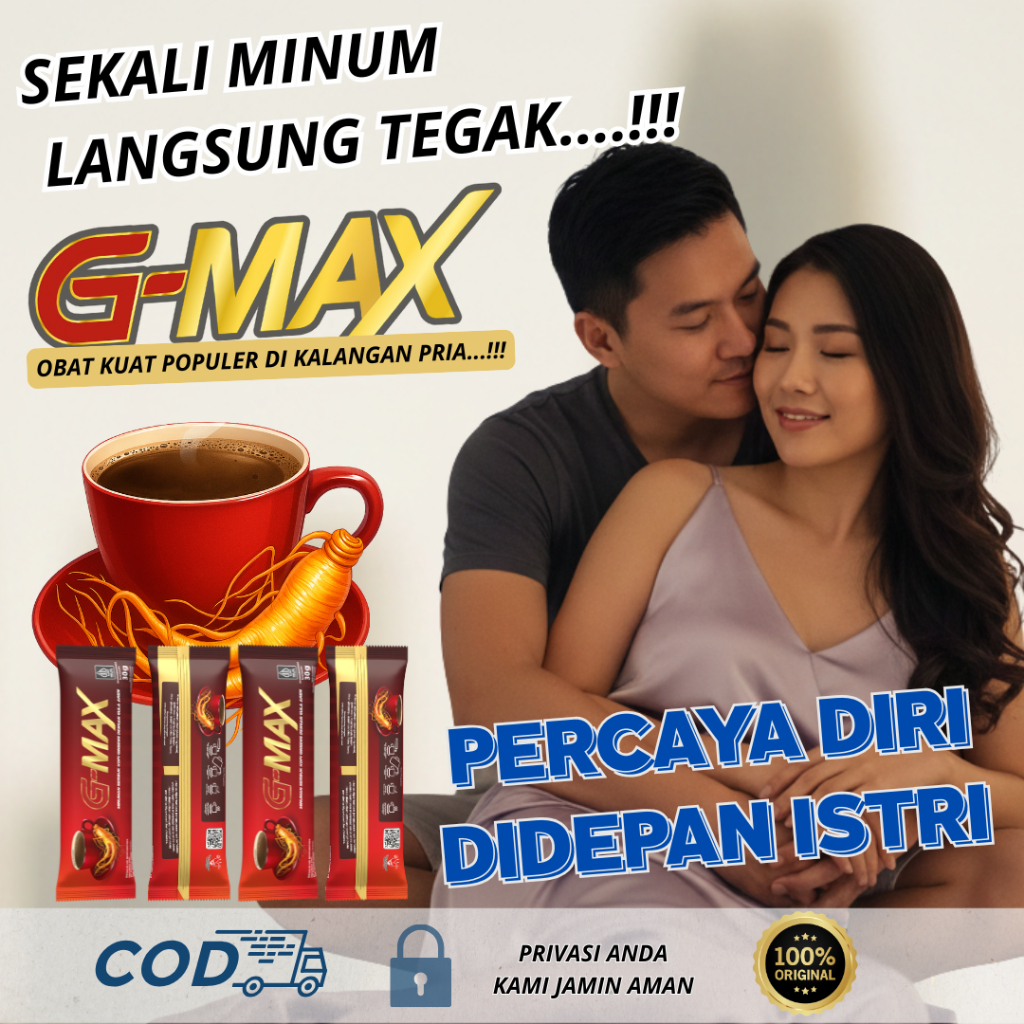 KOPI GMAX ORIGINAL KOPI STAMINA OBAT KUAT HERBAL STAMINA PRIA TERBAIK TAHAN LAMA